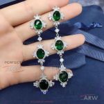 AAA Copy Chopard Emerald Drop Earrings